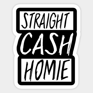 Randy Moss Straight Cash Homie Quote Sticker